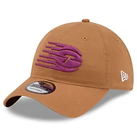 Men's New Era Tan Toronto Tempo Primary Logo 9TWENTY Adjustable Hat