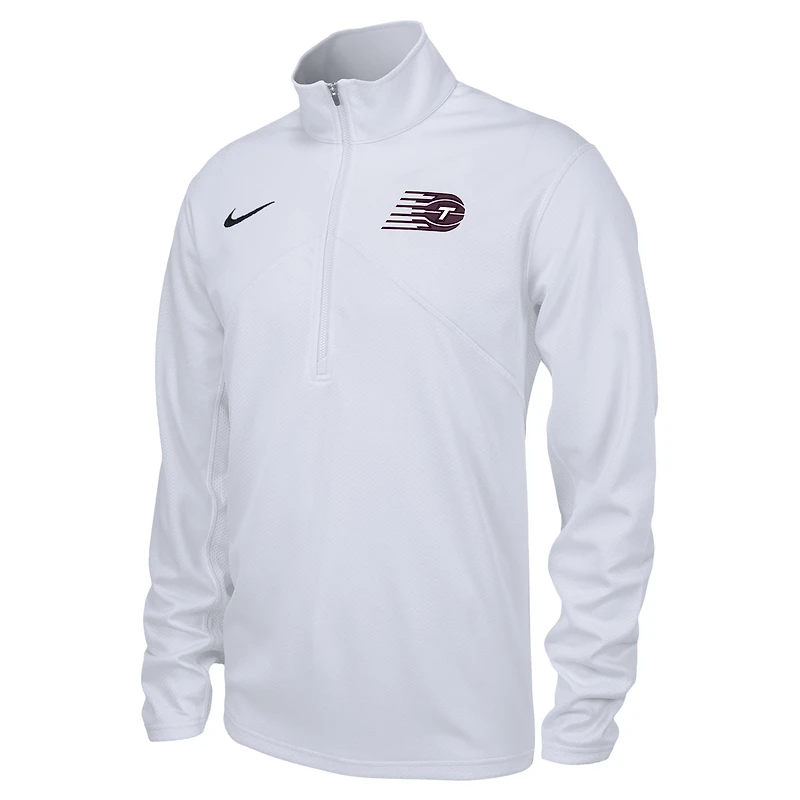 Men's Nike White Toronto Tempo Performance Training Quarter-Zip Top