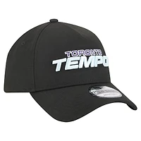 Unisex New Era  Black Toronto Tempo Core Logo A-Frame 9FORTY Adjustable Hat