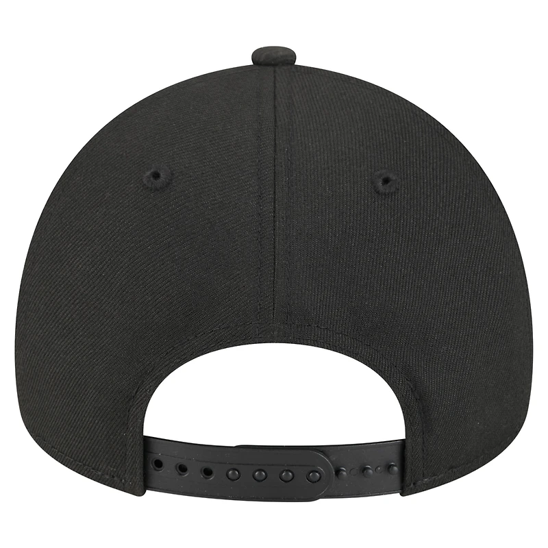 Unisex New Era  Black Toronto Tempo Core Logo A-Frame 9FORTY Adjustable Hat