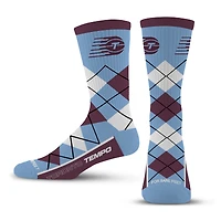 Unisex For Bare Feet Toronto Tempo Argyle Fyre Crew Socks