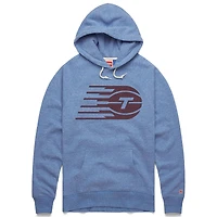 Unisex Homage  Light Blue Toronto Tempo Logo Tri-Blend Pullover Hoodie
