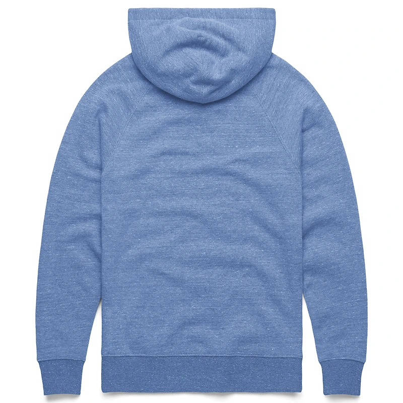 Unisex Homage  Light Blue Toronto Tempo Logo Tri-Blend Pullover Hoodie