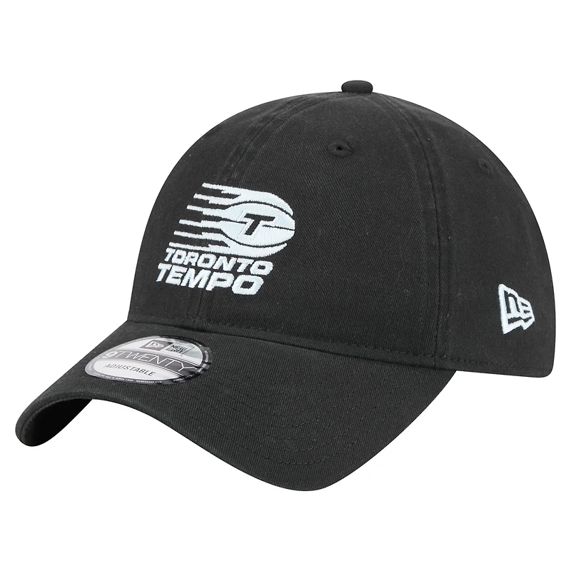 Casquette ajustable unisexe New Era Toronto Tempo Core 9TWENTY noire