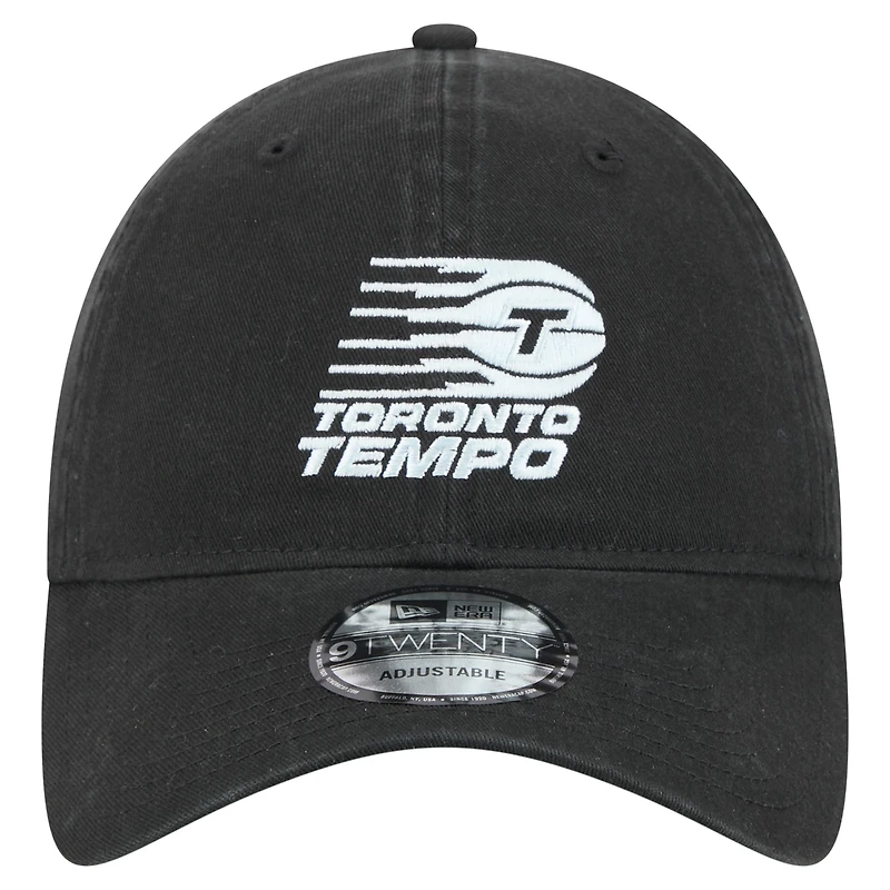 Casquette ajustable unisexe New Era Toronto Tempo Core 9TWENTY noire