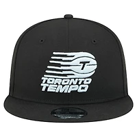 Casquette unisexe New Era noire Toronto Tempo Core avec logo 9FIFTY à pression