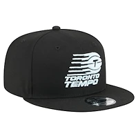 Casquette unisexe New Era noire Toronto Tempo Core avec logo 9FIFTY à pression