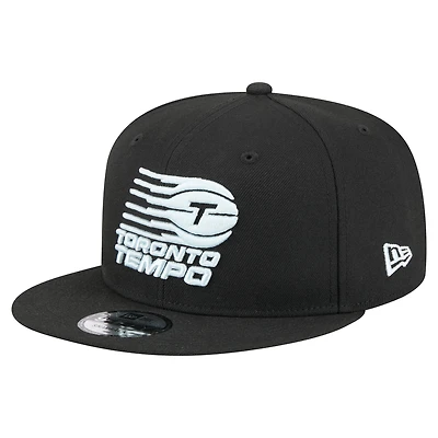 Casquette unisexe New Era noire Toronto Tempo Core avec logo 9FIFTY à pression