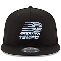 Casquette à visière ajustable unisexe New Era Toronto Tempo Lock Up 9FIFTY noire