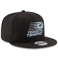Casquette à visière ajustable unisexe New Era Toronto Tempo Lock Up 9FIFTY noire