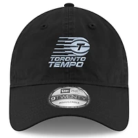 Casquette ajustable unisexe noire avec logo Toronto Tempo Wordmark 9TWENTY de New Era
