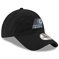 Casquette ajustable unisexe noire avec logo Toronto Tempo Wordmark 9TWENTY de New Era