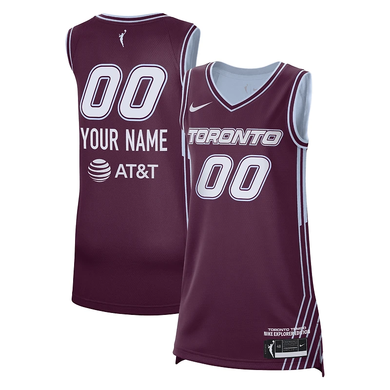 Maillot unisexe Nike Bordeaux Toronto Tempo Victory personnalisé - Édition Explorer