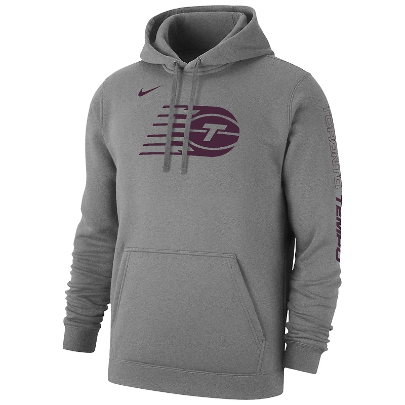 Sweat à capuche en polaire unisexe Nike Toronto Tempo Logo Club gris