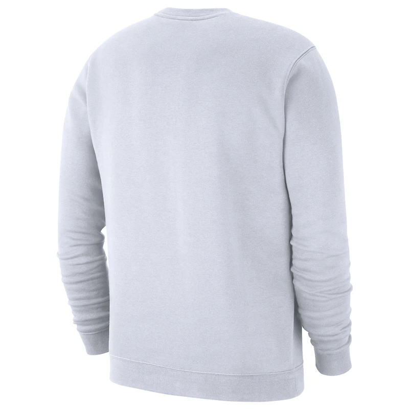 Unisex Nike White Toronto Tempo Club Fleece Sweatshirt