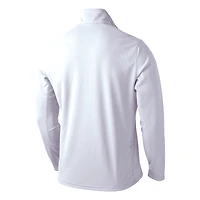 Veste unisexe Nike Toronto Tempo Performance à fermeture éclair quart de tour blanche