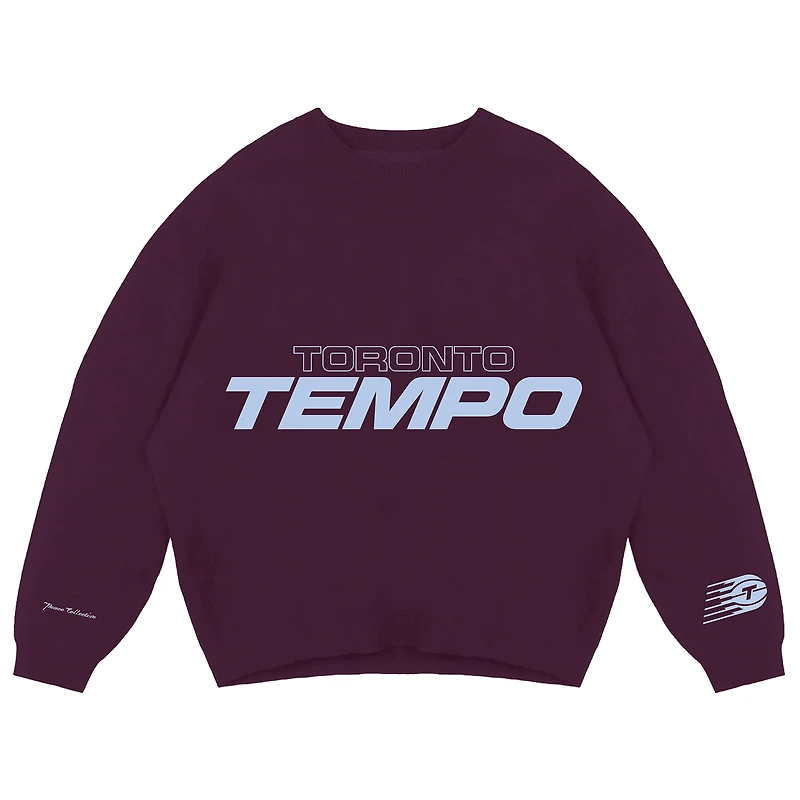 Unisex Peace Collective Bordeaux Toronto Tempo Knit Sweater