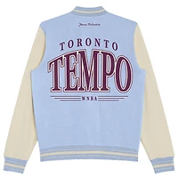 Veste universitaire unisexe bleu clair Toronto Tempo à boutons-pression Peace Collective