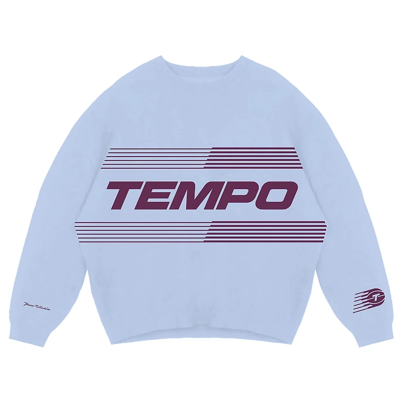 Pull unisexe en tricot Toronto Tempo bleu clair Peace Collective