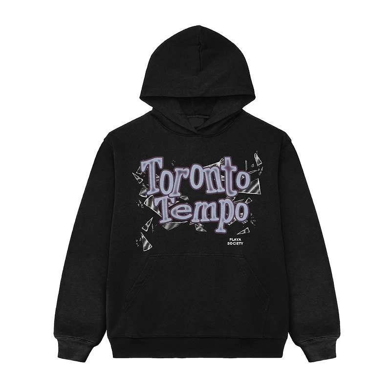Unisex Playa Society Black Toronto Tempo Shattered Glass Hoodie