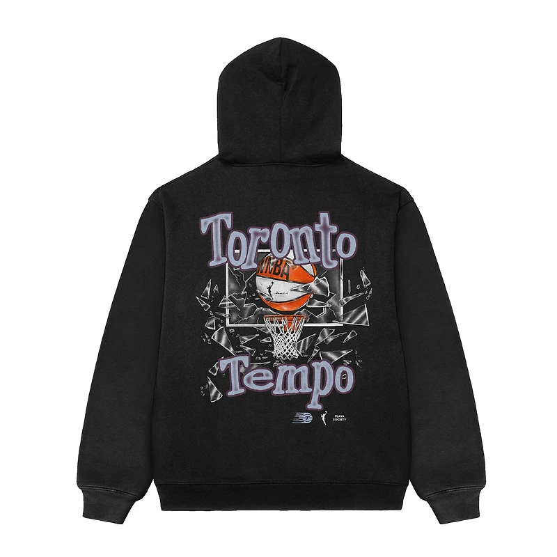 Sweat à capuche unisexe Playa Society Black Toronto Tempo Shattered Glass