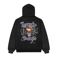 Sweat à capuche unisexe Playa Society Black Toronto Tempo Shattered Glass