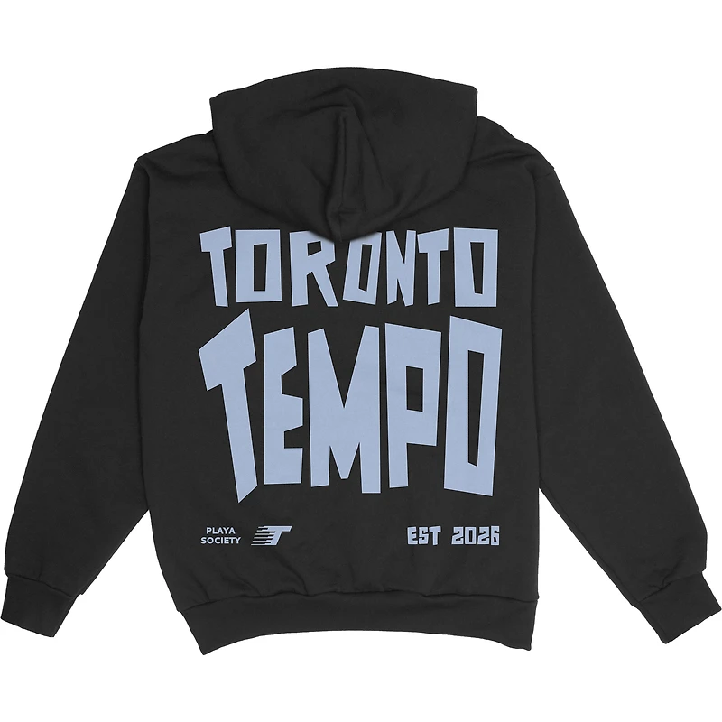 Unisex Playa Society Black Toronto Tempo Team Pullover Hoodie