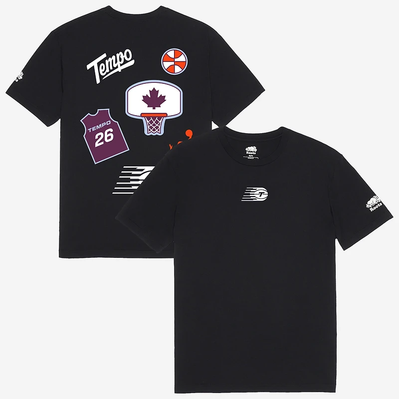 Unisex Roots Black Toronto Tempo Icons T-Shirt