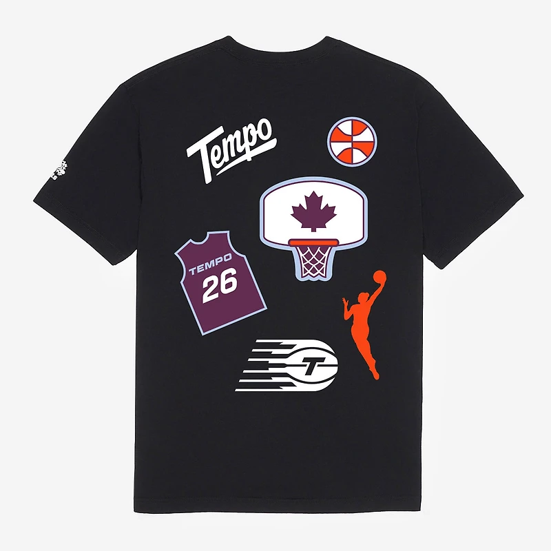 Unisex Roots Black Toronto Tempo Icons T-Shirt