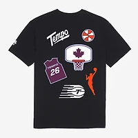 Unisex Roots Black Toronto Tempo Icons T-Shirt