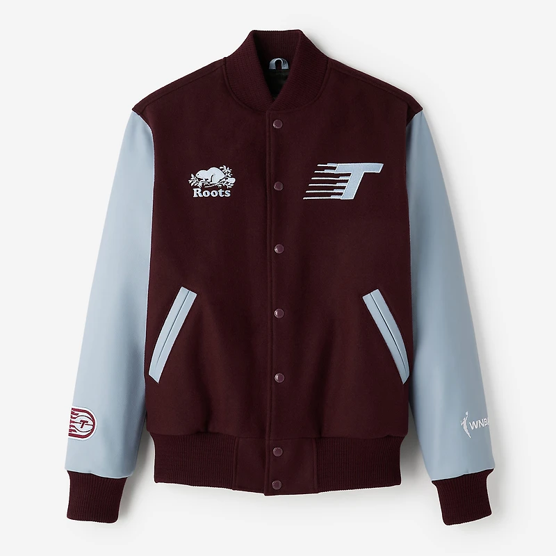 Veste universitaire unisexe Roots Bordeaux Toronto Tempo à boutons-pression