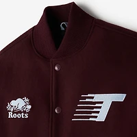 Veste universitaire unisexe Roots Bordeaux Toronto Tempo à boutons-pression