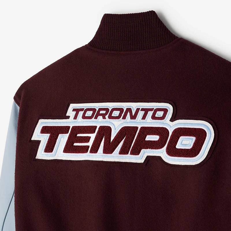 Veste universitaire unisexe Roots Bordeaux Toronto Tempo à boutons-pression