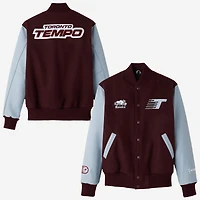Veste universitaire unisexe Roots Bordeaux Toronto Tempo à boutons-pression