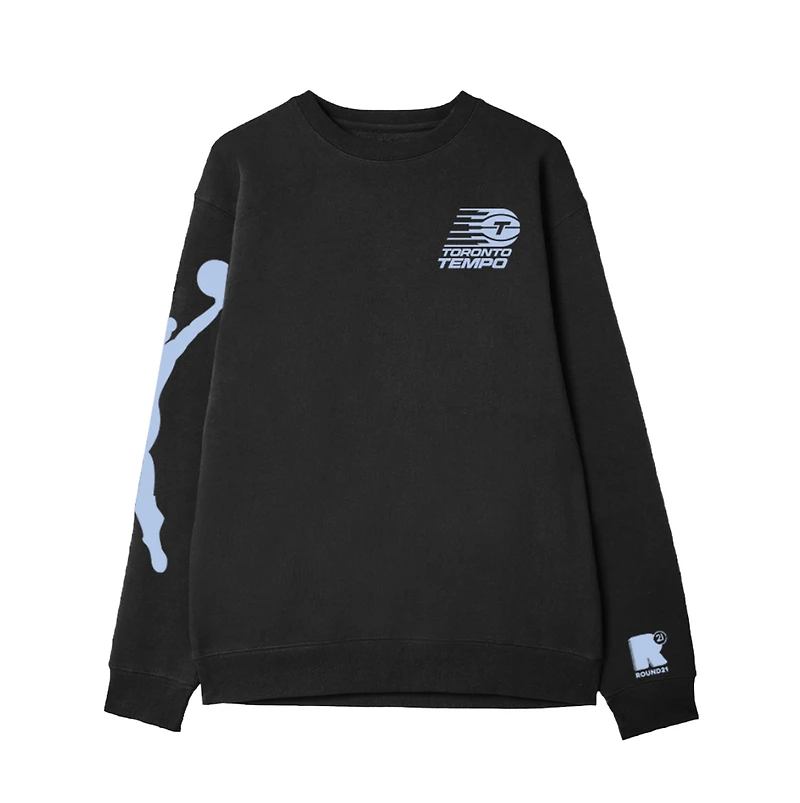Pull unisexe noir avec logo Toronto Tempo round21