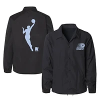 Veste unisexe noire Toronto Tempo Sideline à boutons-pression round21