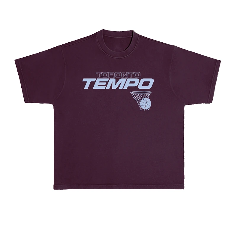 Unisex round21 Burgundy Toronto Tempo Swish T-Shirt