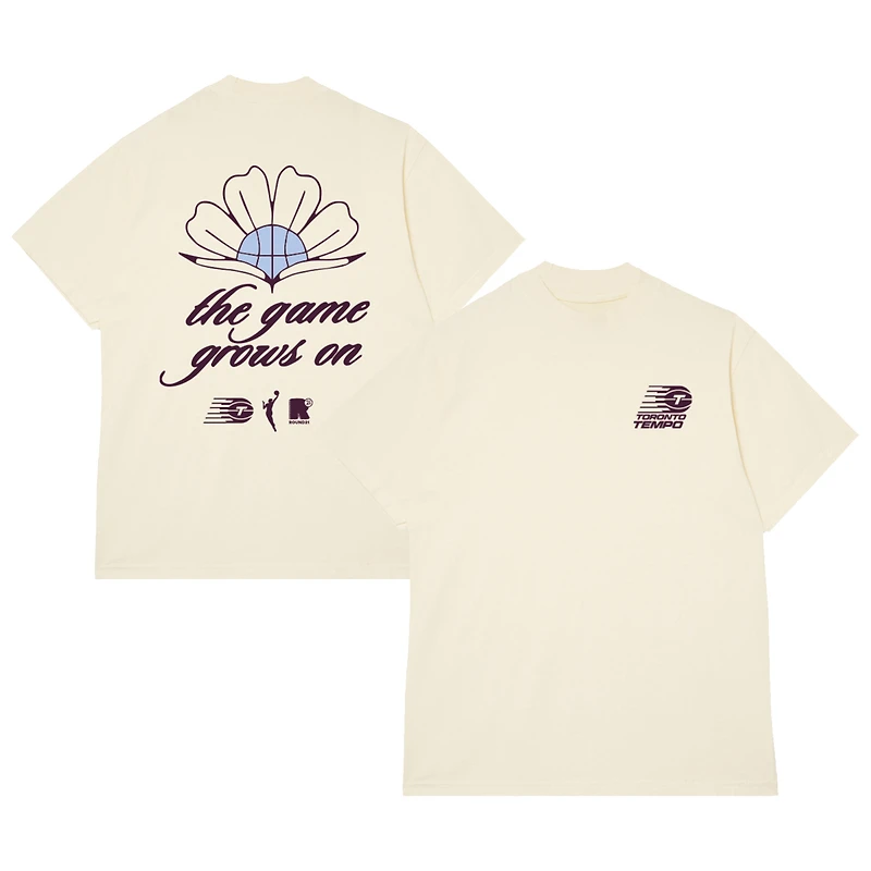 Unisex round21 Cream Toronto Tempo Bloom Ball T-Shirt