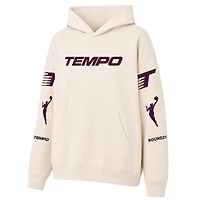 Sweat à capuche unisexe round21 crème Toronto Tempo Logo