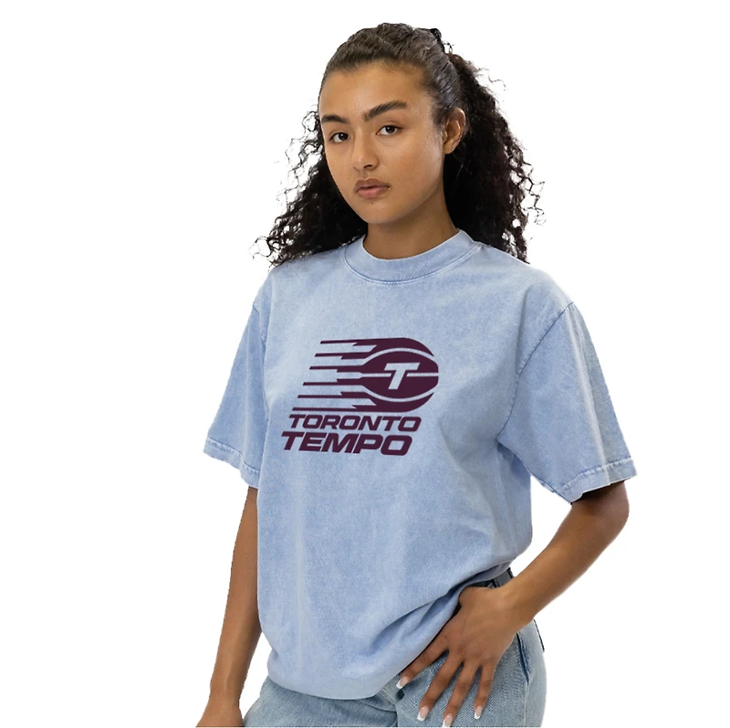 T-shirt unisexe bleu clair Toronto Tempo Hoops round21