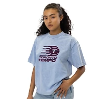 T-shirt unisexe bleu clair Toronto Tempo Hoops round21