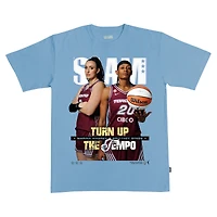 Unisex SLAM Brittney Sykes & Marina Mabrey Hydrogen Blue Toronto Tempo Cover T-Shirt