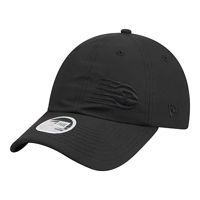 Women's New Era Black Toronto Tempo Ponytail 9FORTY Flex Hat