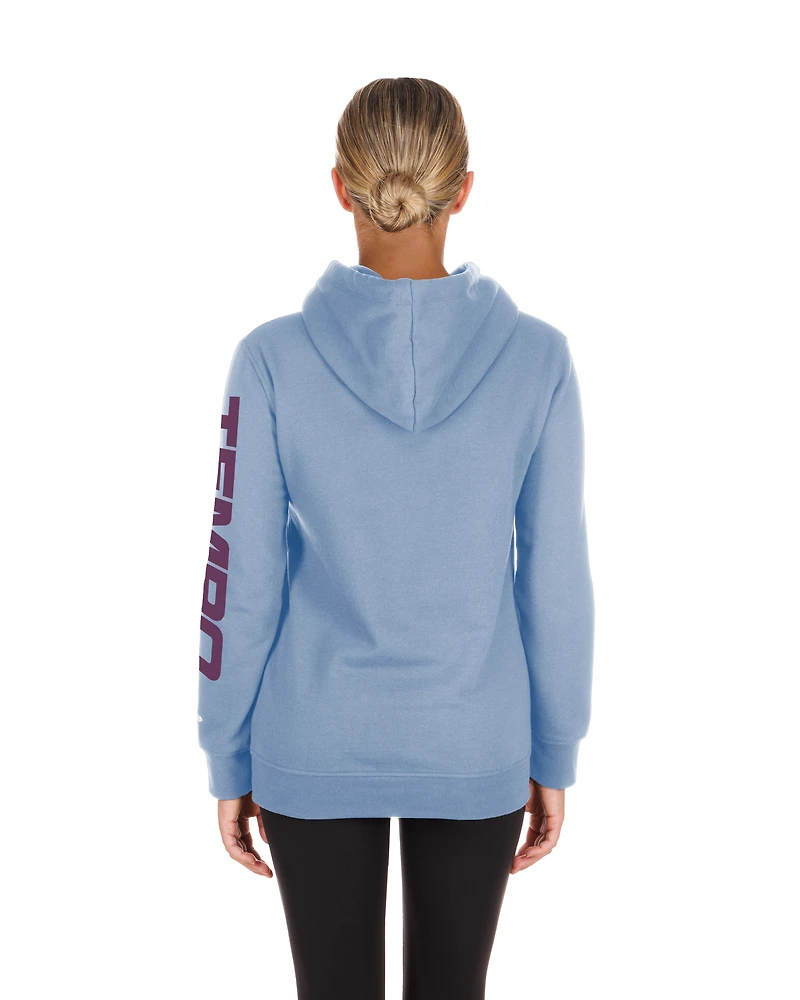 Sweat à capuche bleu clair Toronto Tempo avec logo de l'équipe New Era pour femme