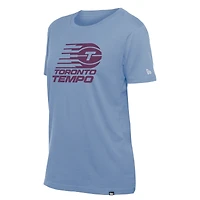 T-shirt bleu clair Toronto Tempo Team New Era pour femme