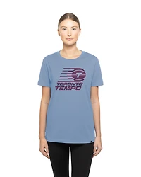T-shirt bleu clair Toronto Tempo Team New Era pour femme