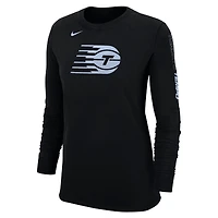 T-shirt à manches longues Nike noir avec logo Toronto Tempo pour femme