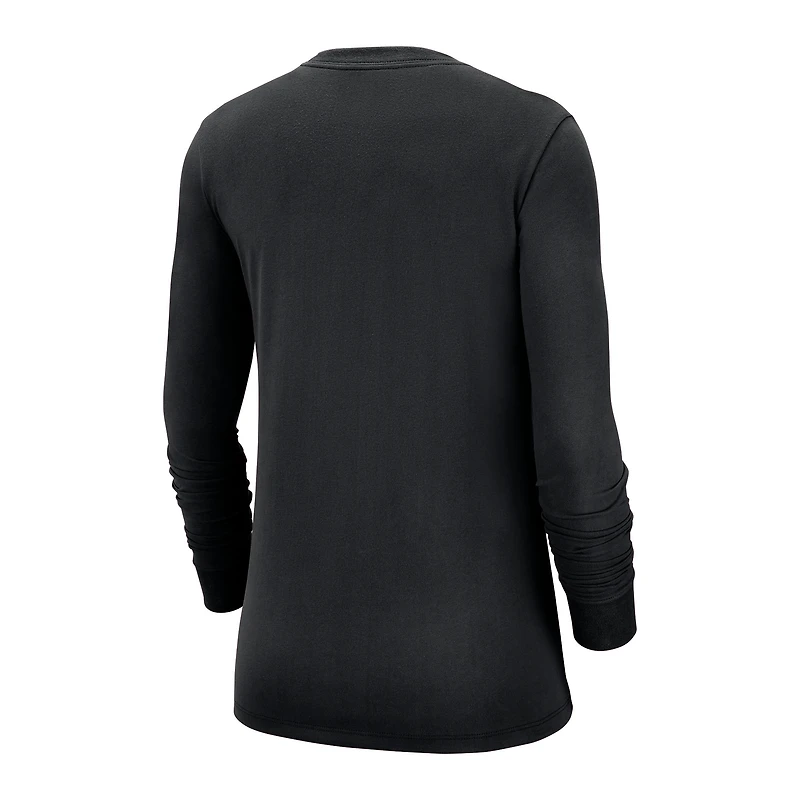 T-shirt à manches longues Nike noir avec logo Toronto Tempo pour femme