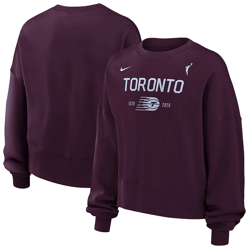 Sweat-shirt polaire Nike Bordeaux Toronto Tempo Phoenix pour femme