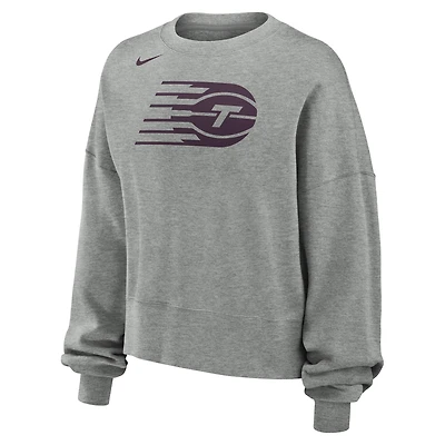 Women's Nike  Gray Toronto Tempo Fleece Pullover Sweatshirt